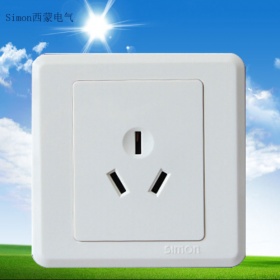 西蒙SiMON开关插座 39系列白色工程款开关插座面板三孔16A空调热水器插座