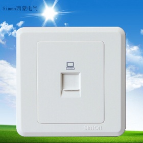 西蒙SiMON开关插座 39系列白色工程款开关插座面板网络电脑插座