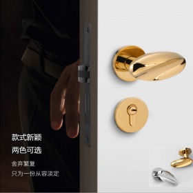KLC球形房门锁具通用金色银色木门纯铜芯新品室内卧室家装卫生间静音鹅蛋