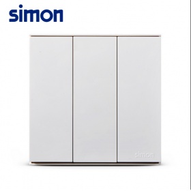西蒙Simon开关面板 E6雅白系列 三开双控开关面板