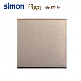 西蒙Simon开关面板 E6香槟金系列 一开双控开关面板