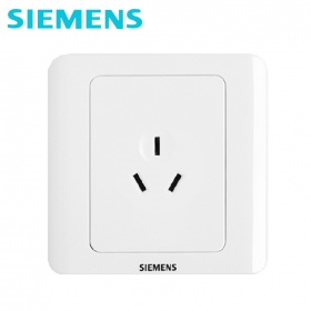 西门子SIEMENS开关插座 远景Vista雅白系列  三孔10A插座面板