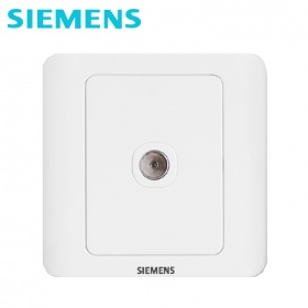 西门子SIEMENS开关插座 远景Vista雅白系列  一位电视插座面板