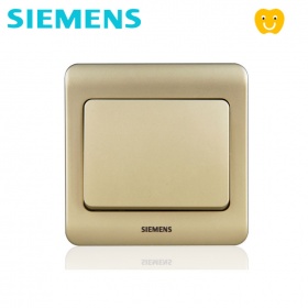 西门子SIEMENS开关插座 远景Vista金棕系列  一开单控开关面板