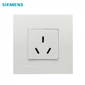 西门子SIEMENS开关插座 灵致Aizo雅白系列  三孔16A插座面板