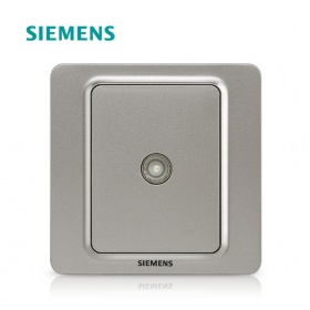 西门子SIEMENS开关插座 映彩diy硒辉银系列 一位电视插座面板