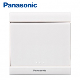 松下Panasonic开关插座 佳典纯雅白系列 一开双控开关面板
