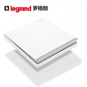 TCL罗格朗开关插座面板K8逸景玉兰白系列工程家用开关单联双控面板