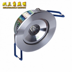 1wLED天花灯筒灯高光砂银开孔55MM220v12v24v48v射灯牛眼灯