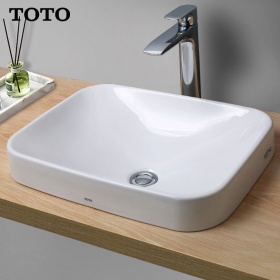 TOTO台上盆LW5715B长方形陶瓷智洁洗脸盆洗手池家用卫浴台盆面盆