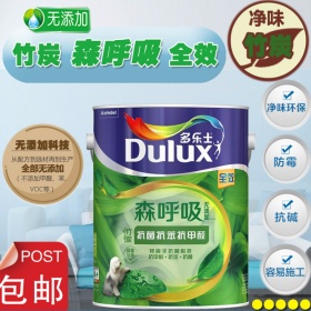 多乐士竹炭森呼吸 无添加全效墙面漆5L