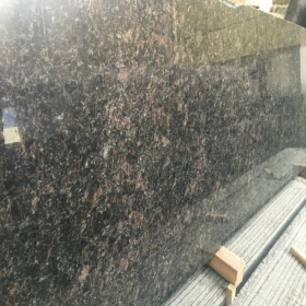 荒料大板花岗岩石英国棕适用别墅外墙干挂工程定制板