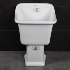 法恩莎FAENZA陶瓷阳台地拖盆拖把池墩布池含下水 FM7801B