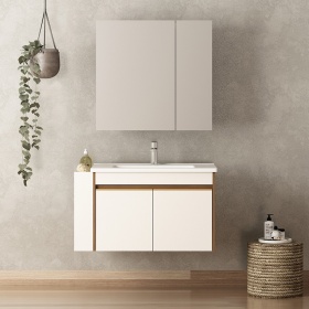 法恩莎FAENZA现代浴室柜组合实木脸盆柜洗手盆柜卫生间洗漱台FDGD3616H