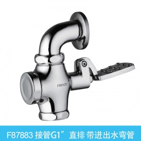 法恩莎FAENZA 脚踏式蹲便器黄铜冲水阀 全铜脚踏阀大便冲洗器F87883/87884