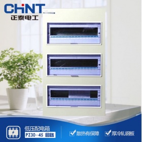 正泰CHNT照明配电箱 PZ30-45回路360*620*90 明装 安装断路器照明箱 铁箱 1.0厚