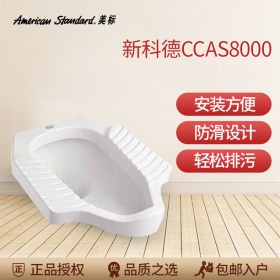 美标卫浴 CP-8000新科德蹲厕蹲便器防臭防滑蹲坑含存水弯CCAS8000