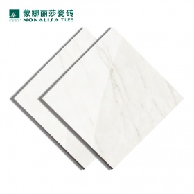 蒙娜丽莎瓷砖地板砖客厅瓷砖800x800地砖雅士白亮光石纹8FMB1430PCM