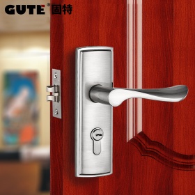 固特GUTE 现代简约单舌执手房门锁具(适合门厚38-48mm) 5181 单门锁 左右通用型