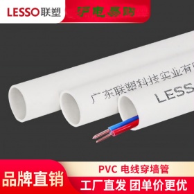 LESSO/联塑PVC线管家用A型线管电工穿线管阻燃管电线管DN16-50